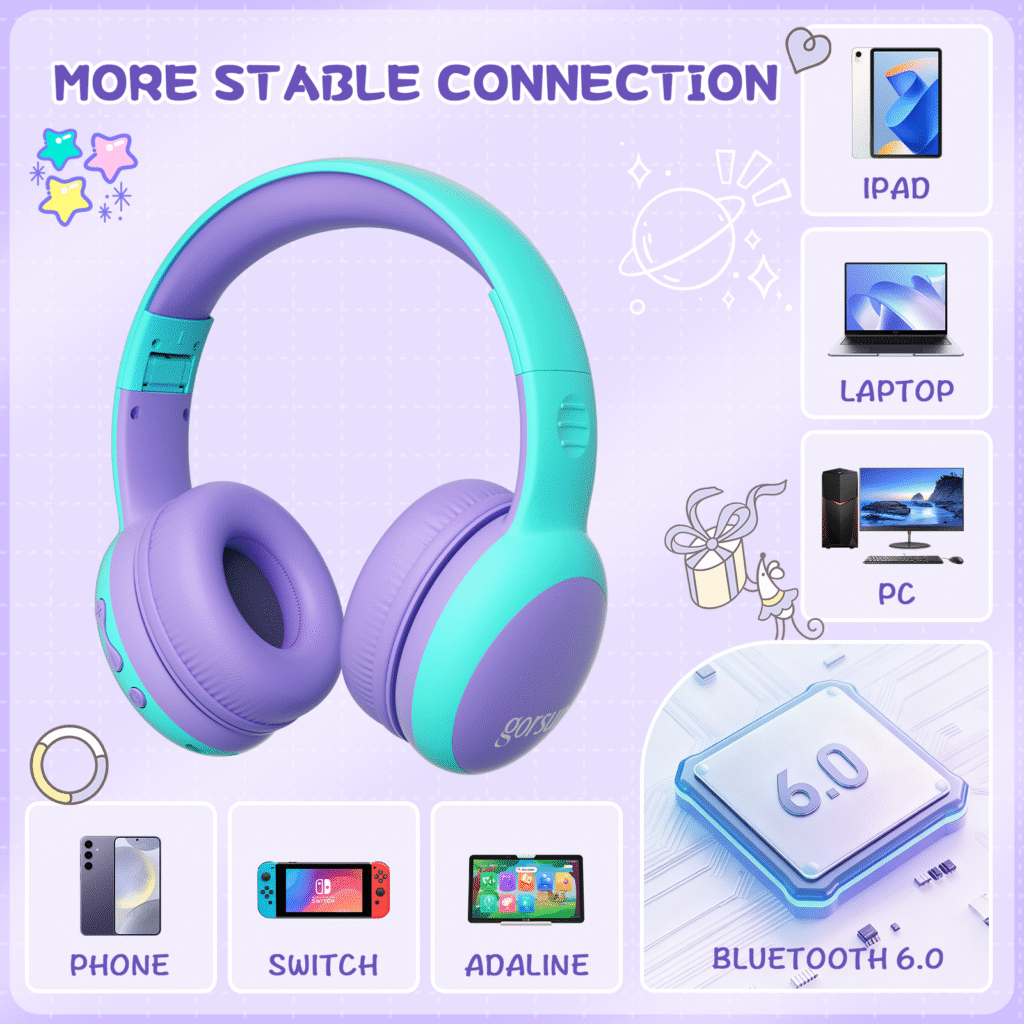 Safe Kids Bluetooth Headphones